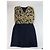 Abito midi in seta vintage Alexander Wang nero e oro L - vista 4