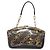 Pochette in PVC su seta stampata Louis Vuitton Charms Marrone - vista 2