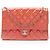 Gabrielle Clutch de charol con cadena de Chanel Rosa