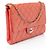 Gabrielle Clutch de charol con cadena de Chanel Rosa - vista 2
