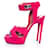 Sandali platform in suede rosa Givenchy  - vista 2