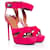 Sandali platform in suede rosa Givenchy  - vista 4