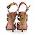 Jimmy Choo Multicolour python sandals. Multiple colors - view 6
