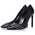 Pumps in pelle nera con zip Saint Laurent Nero
