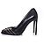 Pumps in pelle nera con zip Saint Laurent Nero - vista 2