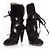 Botines de piel de conejo Neta de Isabel Marant Negro - vista 6