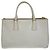 Prada Saffiano Galleria Leder Tote Weiß - Ansicht 2