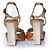 Maison Martin Margiela Wedge in pelle marrone Maison Margiela - vista 3