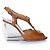 Maison Martin Margiela Wedge in pelle marrone Maison Margiela - vista 4