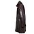 Parka in pelle marrone con cappuccio Prada - vista 3