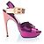 Sandali a piattaforma in raso Roger Vivier Rosa - vista 4