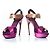 Sandali a piattaforma in raso Roger Vivier Rosa - vista 5