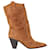 Aquazzura Boogie Cowboy Ankle Boots in Brown Suede  ref.2602384