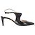 Giorgio Armani Slingback-Pumps mit Ausschnitt aus schwarzem Leder