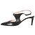 Giorgio Armani Slingback-Pumps mit Ausschnitt aus schwarzem Leder - Ansicht 2