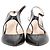 Giorgio Armani Slingback-Pumps mit Ausschnitt aus schwarzem Leder - Ansicht 3