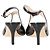 Giorgio Armani Slingback-Pumps mit Ausschnitt aus schwarzem Leder - Ansicht 4