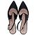 Giorgio Armani Slingback-Pumps mit Ausschnitt aus schwarzem Leder - Ansicht 5