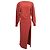 Maxikleid Jemaa mit Schlitz aus Rostwolle von Jacquemus Orange