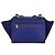 Céline Borsa in pelle Trapeze Celine Blu - vista 3