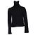 Yohji Yamamoto Wollweste mit extra hohem Kragen. Schwarz - Ansicht 2