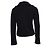 Yohji Yamamoto Wollweste mit extra hohem Kragen. Schwarz - Ansicht 3