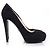 Décolleté platform in suede nero Prada. - vista 5