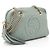 Borsa a spalla piccola in pelle Gucci Soho Chain Blu - vista 2