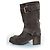 Botas de biker Free Lance en ante gris - vista 2