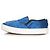 Céline Sneaker slip-on in satin Celine Blu - vista 2