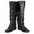 Botas de montar de cuero marrón Burberry Castaño - vista 3