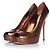 Gucci Gold Sofia Peeptoe-Pumps Metallisch Bronze