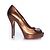 Gucci Gold Sofia Peeptoe-Pumps Metallisch Bronze - Ansicht 4