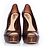 Gucci Gold Sofia Peeptoe-Pumps Metallisch Bronze - Ansicht 5