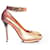 Lanvin Metallic python ankle strap pumps Golden  - view 5