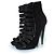 Sandali con cinturino in vernice e suede Gucci Olimpia Nero