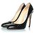 Tacchi stampati in croco Jimmy Choo neri Nero