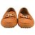 Mocassini in Suede Marrone con Placca Gancini di Salvatore Ferragamo - vista 2