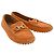 Mocassini in Suede Marrone con Placca Gancini di Salvatore Ferragamo - vista 4