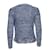 Maje Strick-Cardigan mit Fransen und Lurex. Blau - Ansicht 2