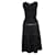 Sandro Maxi Stretch-Kleid Schwarz