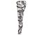 Jeans biker grigi Balmain con macchie di candeggio. Grigio - vista 3