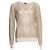 Top de cachemira Lurex Joseph en oro. Dorado Metálico