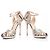 Jimmy Choo Glitter fabric platform sandals. Silvery Metallic - view 3