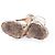 Jimmy Choo Glitter fabric platform sandals. Silvery Metallic - view 7