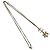 Timeless Collana con motivo floreale Chanel Coco Mark D'oro Metallico - vista 5
