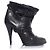 Botines de cuero de ternera negra Givenchy Negro - vista 5