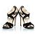 Sandali con cinturino in suede Jimmy Choo Nero - vista 6
