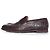 Braune Alligatorleder-Pennyloafers von Santoni - Ansicht 2