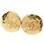 Timeless Orecchini rotondi Coco Mark di Chanel D'oro Metallico